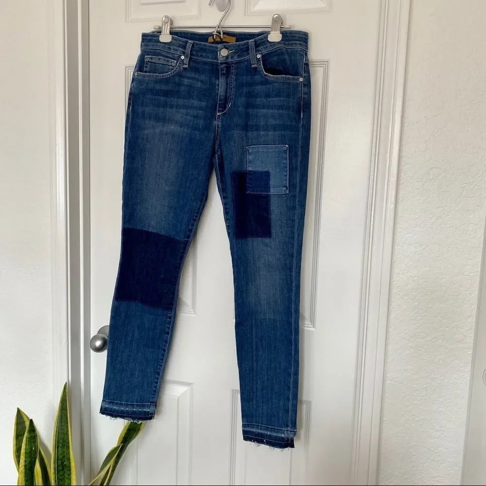 NWT Joe’s Jeans Daisy Patchwork Mid Rise Skinny Ankle Jean 30 - Picture 5 of 15